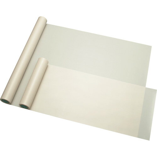 chukoh　フッ素樹脂ファブリック　FGF−400−4　0．095t×500w×10mJAN：4582221603483メーカー：中興化成工業（株） / ブランド：chukoh / 原産国：日本特長●ガラスクロス基材にフッ素樹脂をコーティングした製品です。●耐熱性・非粘着性・電気絶縁性・耐薬品性・滑り性に優れています。用途●ヒートシール圧着部の耐熱離型。●粘着物の運搬シート。●滑り用ライニング材。仕様●色：ベージュ●幅(mm)：500●長さ(m)：10●厚さ(mm)：0.095●テープカット条件：切断にはカッターが必要●使用温度範囲(℃)：-180〜260●別作可否：可仕様（詳細）●非粘着タイプ●使用温度範囲：-180〜260℃材質／仕上●ガラスクロス+フッ素樹脂(PTFE)ご注意●厚さは総厚さを表記しています。
