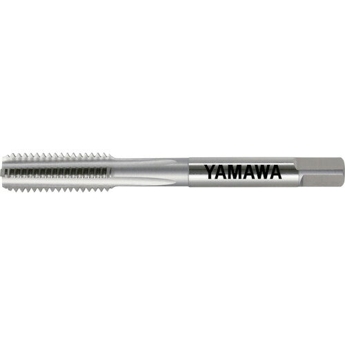 ヤマワ　ハンドタップ　左ねじ用　HT　LH　P4　M20X2．5　1．5PJAN：4582639458989メーカー：（株）弥満和製作所 / ブランド：ヤマワ / 原産国：日本特長●左ねじ加工用のハンドタップです。用途●被削材：低炭素鋼、中炭素鋼、高炭素鋼に。仕様●先端：上●精度：P4●精度表記：P級●呼び寸法：M20●ピッチ(mm)：2.5●ねじ長さ(mm)：33●全長(mm)：105●シャンク径(mm)：15●シャンク四角部(mm)：12●下穴径(mm)：17.6●加工ねじ：メートルねじ●表面処理：ノンコーティング●溝数：4●食い付山数：1.5山●シャンク長(mm)：50●四角部の長さ(mm)：15仕様（詳細）●左ねじ用材質／仕上●高速度工具鋼（HSS）