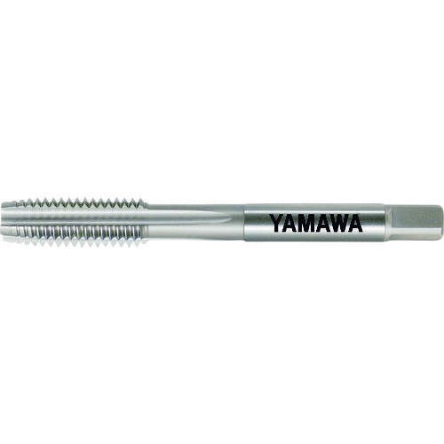 ヤマワ　鋳鉄用ハンドタップ　FC−HT　P4　M24X1．5　1．5PJAN：4582639468513メーカー：（株）弥満和製作所 / ブランド：ヤマワ / 原産国：日本特長●鋳鉄など硬く、もろい材料のねじ加工に適しており、摩耗が比較的早いので適量のオーバサイズになっています。用途●被削材：鋳鉄に。仕様●先端：上●精度：P4●精度表記：P級●呼び寸法：M24●ピッチ(mm)：1.5●ねじ長さ(mm)：39●全長(mm)：120●シャンク径(mm)：19●シャンク四角部(mm)：15●下穴径(mm)：22.6●加工ねじ：メートルねじ●表面処理：窒化処理●溝数：4●食い付山数：1.5山●シャンク長(mm)：55●四角部の長さ(mm)：18材質／仕上●高速度工具鋼（HSS）