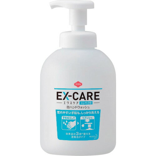 Kao　業務用ソフティEX‐CAREコンパクト泡ハンドウォッシュ JAN：4901301355201 メーカー：花王（株） / ブランド：Kao / 原産国：日本 特長●肌に優しい、泡ハンドウォッシュです。●低皮膚刺激性の洗浄成分配合で潤い...