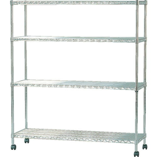 IRIS　546681　スチールラック　メタルミニ（キャスター付）1100×350×1260