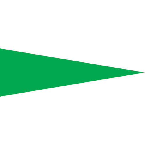 緑十字 マーキング用ステッカー ゲージマーカーステッカー 緑 マーキング－515G 5 15mm三角 100枚組 PET