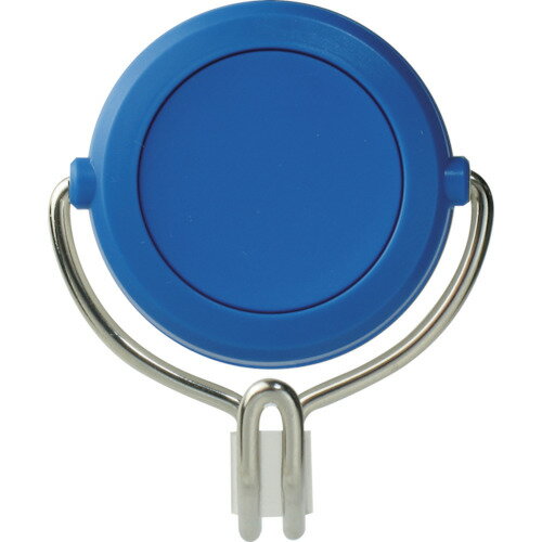 緑十字　強力マグネットフック（可動式フックタイプ）　青　MG－757BL　60×70mm　耐荷重7kg