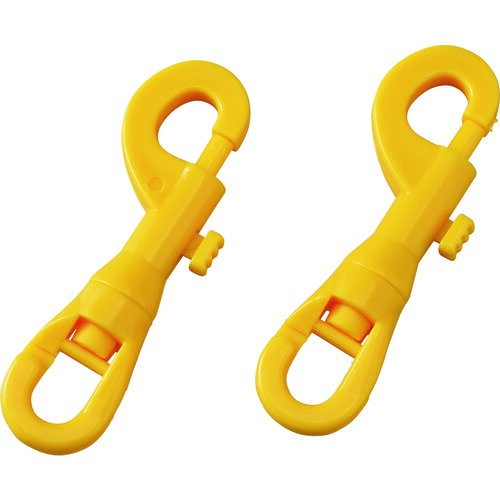 緑十字　プラスチックチェーン用ジョイント　黄　SNP－Y　全長99mm　対応線径：10／12mm以下　2個組　ナイロン