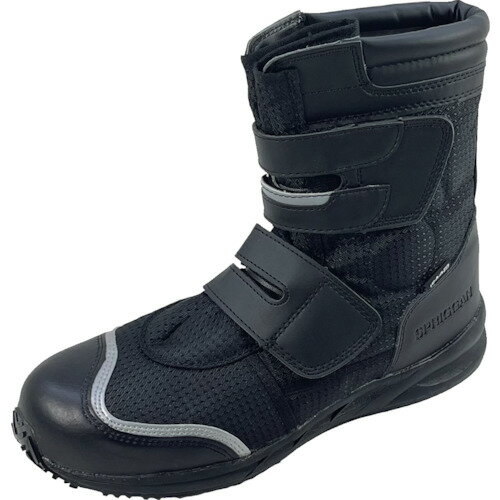 日進　JSAA　B種ハイカットプロスニーカー　スプリガン＃80黒　24．0cm