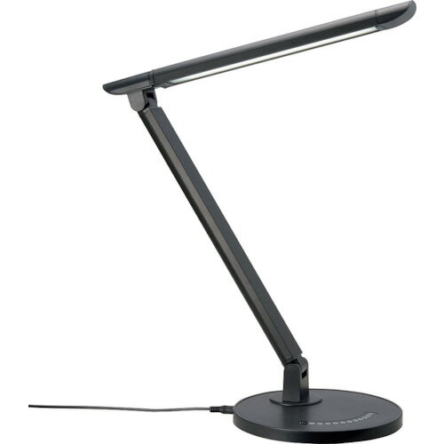 YAZAWA　調光機能付7W白色LEDスタンドライトBK