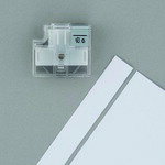 プラス　26474）スライドカッターハンブンコ　替刃　直線