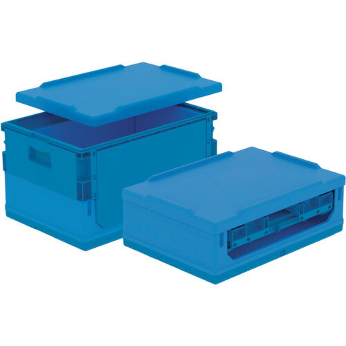 サンコー　折りたたみコンテナー　561130　コールドオリコンEP34B　ブルー