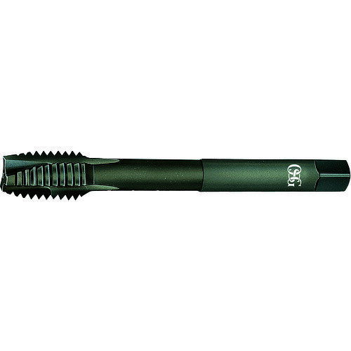 OSG　ポイントタップ　深穴用（メートルねじ用）　M3　ピッチ0．5mm　17405JAN：trusco2011212メーカー：オーエスジー（株） / ブランド：OSG / 原産国：日本特長●通り穴でねじ立て長さが特に長く、焼き付きをおこしやすい被削材に適しています。●軟質鋼の深穴加工に最適です。用途●通り穴加工用。●被削材：低・中炭素鋼、合金鋼、鋳鋼、熱可塑性プラスチック。仕様●精度：OH2●精度表記：STD●呼び寸法：M3●ピッチ(mm)：0.5●ねじ長さ(mm)：9●全長(mm)：46●シャンク径(mm)：4●シャンク四角部(mm)：3.2●下穴径(mm)：2.5●食い付山数：4山●加工ねじ：メートルねじ●表面処理：ホモ処理仕様（詳細）●タップ等級：OH級材質／仕上●高速度鋼(HSS-E)