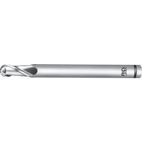 OSG　ハイスボールエンドミル　XPM2刃　ボール半径2．5mm　刃長10mm　89210