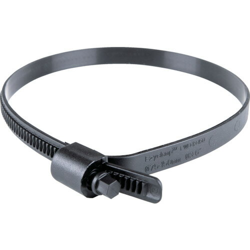 HCL　樹脂製ホースバンド　Ezyclamp　締付径25．0～150．0mm　対辺8．0mm　ナイロン12(4)