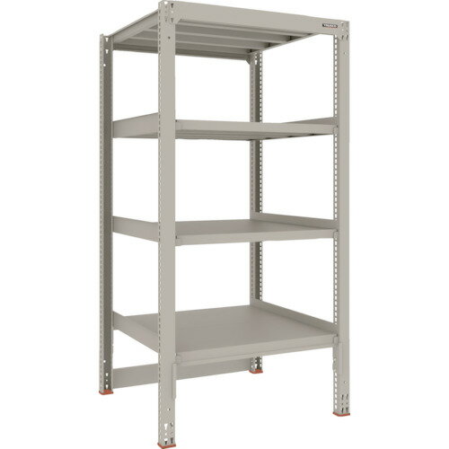 TRUSCO　スチールラック　M3型中量棚　台車天板収納型　H1800XW900XD921　4段　単体