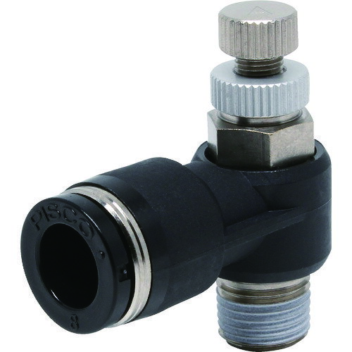 ピスコ　スピードコントローラ　エルボ　メーターアウト制御チューブ8ネジR1／8