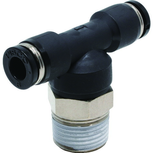 ピスコ　チューブフィッティング　ティー　適合外径6×6mm　接続口径R3／8