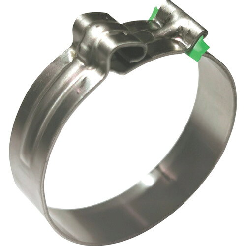 CAILLAU　ホースクランプ　CLIC　締付径26．5〜28mm JAN：trusco3649524 メーカー：CAILLAU社 / ブランド：CAILLAU / 原産国：フランス 特長●真円度が高く、締め付け力が均等に分散されるため、高い密閉性を保持することができます。●独自のロック機構を搭載しており、高圧力、引き剥がし、振動などの強い負荷に耐性があります。●専用工具でワンクリックで取付けと取外しが何度でも可能です。●軽量でコンパクトな設計であり、ボルト式バンドと比較して狭所でも着脱が容易です。●オーステナイト系ステンレスを採用しており耐腐食性が高いです。●強い剛性を持ちながらもバンドの丸みによりホースへの損傷も避けられます。●カラーバンド付きでサイズをすぐに識別できます。 用途●自動車関連など。●ホースやチューブなどの結束が必要なときに。 仕様●最大径(mm)：28●最小径(mm)：26.5●バンド幅(mm)：8●厚さ(mm)：0.6●適応使用環境(℃)：-30〜+130 仕様（詳細）●適応使用環境：-30〜130℃　バンドカラー：グリーン●クリアランス（公差）：0.16mm●ベーシックタイプ 材質／仕上●ステンレス