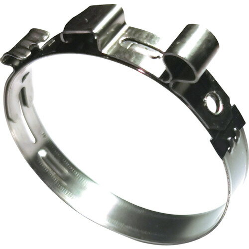 CAILLAU　ホースクランプ　CLIC−E　締付径40．5〜41．5mm JAN：trusco3669508 メーカー：CAILLAU社 / ブランド：CAILLAU / 原産国：フランス 特長●真円度が高く、締め付け力が均等に分散されるため、高い密閉性を保持することができます。●独自のロック機構を搭載しており、高圧力、引き剥がし、振動などの強い負荷に耐性があります。●専用工具でワンクリックで取付けと取外しが何度でも可能です。●軽量でコンパクトな設計であり、ボルト式バンドと比較して狭所でも着脱が容易です。●オーステナイト系ステンレスを採用しており耐腐食性が高いです。●強い剛性を持ちながらもバンドの丸みによりホースへの損傷も避けられます。●カラーバンド付きでサイズをすぐに識別できます。●ベーシックタイプと比較して取付前の内径に余裕があるので取付位置まで移動しやすいです。●公差が大きいので締め付けるホースやパイプの膨張や収縮に対応できます。●より広範囲の温度に対応可能です。 用途●冷却、暖房、パワーステアリング、油圧システムなどの高圧力がかかるホース・チューブの結束に。 仕様●最大径(mm)：41.5●最小径(mm)：40.5●バンド幅(mm)：9●厚さ(mm)：0.6●適応使用環境(℃)：-40〜+140 仕様（詳細）●バンドカラー：イエロー●クリアランス（公差）：1mm●公差補正機能付・広域温度帯対応 材質／仕上●ステンレス