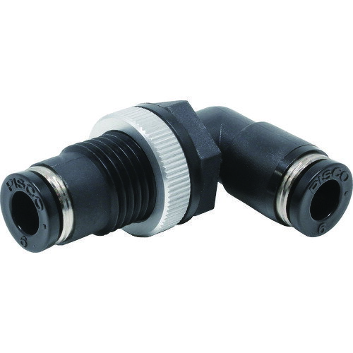 ピスコ　チューブフィッティング　隔壁ユニオンエルボ