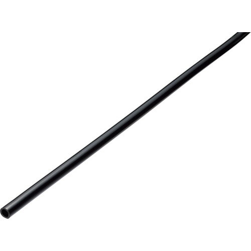 潤工社　軟質ポリウレタンチューブ　UH　6X4mm　100m　黒 JAN：trusco3828887 メーカー：（株）潤工社 / ブランド：潤工社 / 原産国：日本 特長●機械的強度、特に耐摩耗性が優れています。●耐熱、耐寒性が優れています（樹脂無負荷連続使用温度-40〜+80℃）。●柔軟で高反発弾性をもっています。●有毒物質溶出のおそれがありません。●曲げ半径が小さく作業性に優れています。 用途●空圧機器用●流体素子用●化学プラント用空圧 仕様●色：黒●外径(mm)：6●内径(mm)：4●最小曲げ半径(mm)：14●全長(m)：100●最高使用圧力(MPa)：0.7●使用流体：空気●長さ(m)：100 仕様（詳細）●使用温度範囲：-20〜+60℃●最高使用圧力：0.7MPa（23℃時）●適用継手：ワンタッチ継手Mシリーズ、ワンタッチ継手Wシリーズ、黄銅継手、ハンディタッチ継手、ステンレス継手US2 材質／仕上●軟質ポリウレタン ご注意●耐水性を特にご要求される場合は 耐水軟質ポリウレタンチューブ UFをご使用下さい。