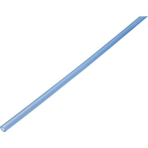 潤工社　低摩擦ポリウレタンチューブUFL　4X2．5mm　20m　青 JAN：trusco3831997 メーカー：（株）潤工社 / ブランド：潤工社 / 原産国：日本 特長●チューブ表面をシボ状にすることによって低摩擦化を実現、すべり性が向上しています。●チューブ表面のベタツキがなく、高密度（省スペース）配管での作業性に優れています。●ケーブルベアの可動に伴う、摩耗・異音を低減します。●基本特性（柔軟性・機械的強度・低溶出性・低ブリード性）は耐水軟質ポリウレタンチューブ UF と同等です。●チューブ表面に250gの重りをのせたガラス板をすべらせる際に発生する力を測定、低摩擦ポリウレタンチューブ UFL は UFチューブの1／10を実現しました。 用途●摺動部など可動部用の配管用●ケーブルベア内の配管用●省スペース高密度での配管用 仕様●色：青●外径(mm)：4●内径(mm)：2.5●最小曲げ半径(mm)：10●全長(m)：20●最高使用圧力(MPa)：0.6●使用流体：空気、水●長さ(m)：20 仕様（詳細）●使用温度範囲：空気：-20〜+60℃、水：0〜+50℃●最高使用圧力：0.6MPa（23℃時）●適用継手：ワンタッチ継手Mシリーズ（使用流体：空気）、ワンタッチ継手Wシリーズ（使用流体：空気）、黄銅継手（使用流体：空気、水）、ハンディタッチ継手（使用流体：空気、水）、ステンレス継手US2（使用流体：空気、水） 材質／仕上●軟質ポリウレタン ご注意●水道水を通水の際は残留塩素による影響があります。