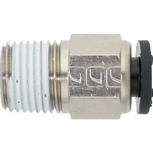 潤工社　ワンタッチ継手Mシリーズ　ニップル　10mm　　PT1／8