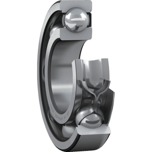 SKF　単列深溝玉軸受　軸受片側鋼板シールド　C3すきま（すきま大）　内径20mmX外径42mmX幅12mm
