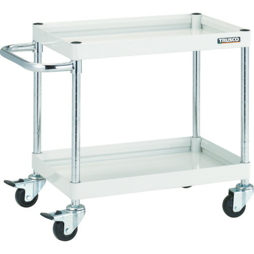 TRUSCO　ツールワゴン　ファルコンワゴン750X500　ゴム車輪　ヤンググリーン