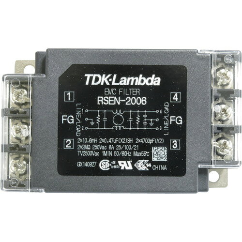 TDKラムダ　ノイズフィルタ　RSEN　標準タイプ　250V　6A