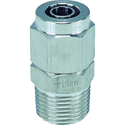 ピスコ　SUS316締付継手　ストレートチューブ0640ねじR1／8