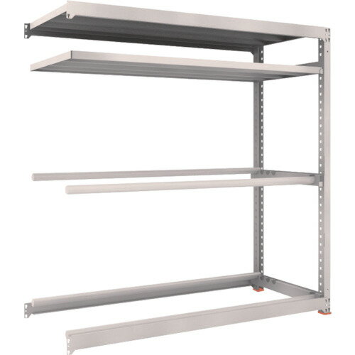 TRUSCO　スチールラック　M3型中量棚　1800X721XH1800　棚板2段＋タイヤ2段　連結