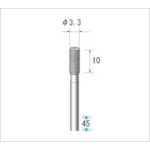 ナカニシ　クラフトダイヤモンドバー（1Pk（袋）＝3本入）円筒　刃径3．3