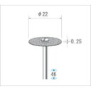 ナカニシ　電着ダイヤモンドディスク＃130刃径22×刃長0．3×軸径3