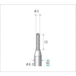 ナカニシ　超硬カッター　円筒（ダブルカット・エンドカット付）刃径3mm　刃長13mm