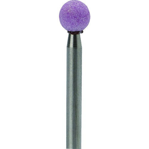 ナカニシ　軸付砥石（1Pk（袋）＝10本入）　粒度＃80　ピンク　球　外径6mm