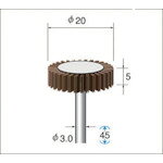 ナカニシ　フラップサンダー（1Pk（袋）＝5本入）粒度＃320外径φ20幅5mm