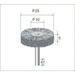 ナカニシ　ダイヤ入りナイロンブラシ　＃180　外径25×軸径3×軸長46