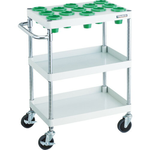 TRUSCO　ツールワゴン　フェニックスワゴン　省音　600X400XH880　BT－50　ホワイト