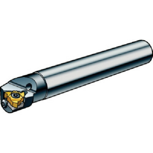 SANDVIK　コロスレッド266　ねじ切りボーリングバイト（480） JAN：trusco5600952 メーカー：サンドビック（株）コロマントカンパニー / ブランド：SANDVIK / 原産国：スウェーデン 特長●非常に高い剛性の内径ねじ切りボーリングバイトです。●iLockインターフェースにより、ねじ切り加工時のチップの動きを抑制し、チップの安定性・正確性を保証し優れた仕上げ面と繰返し精度を実現します。 用途●内径ねじ切り加工用。 仕様●チップサイズ：16●dmm：40●Dm_min：50●h：37●f1：27●l1：300●l3：31.5●チップ締付けトルク：3 仕様（詳細）●サンドビック　コロスレッド266　ねじ切りボーリングバイト
