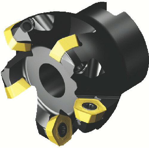 SANDVIK　コロミル419　正面フライスカッター（450） JAN：trusco6139701 メーカー：サンドビック（株）コロマントカンパニー / ブランド：SANDVIK / 原産国：スウェーデン 特長●高送りでも、低い切削抵抗のポジカッター。●内部クーラント仕様により、良好な切りくず排出とチップ寿命。●ユニークな5コーナ仕様チップでコーナ単価を低減。●最大で、刃当り送り2.0mmの高送りが可能。 用途●小切込みの正面フライス加工用。●小型機械での加工用。 仕様●刃数CICT(枚)：6●切削径DC(mm)：85.3●切込角KAPR(°)：19●最大切削径DCX(mm)：100 仕様（詳細）●コロミル419カッター
