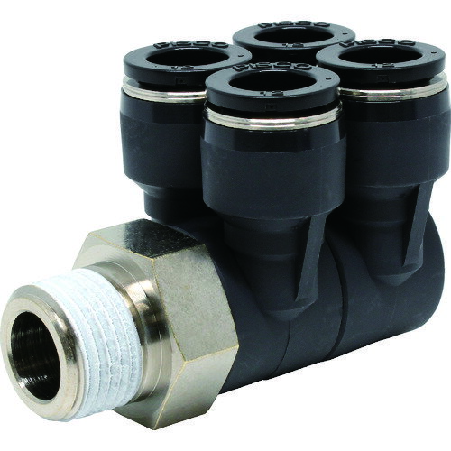 ピスコ　チューブフィッティング　ダブルブランチエイチューブ12ネジ04