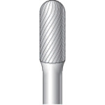 ナカニシ　超硬カッター　円筒先丸（シングルカット）刃径8．0mm刃長19．0mm
