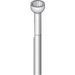 ナカニシ　精密スチールカッター（12本入）カップ　刃径4．5mm　刃長3．1mm