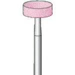 ナカニシ　軸付砥石　（10本入）　粒度＃80　ピンク　円筒　外径9．8mm