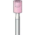 ナカニシ　軸付砥石　（10本入）　粒度＃100　ピンク　円筒（端面、底面専用）　外径6．0mm