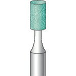 ナカニシ　軸付砥石　（10本入）　粒度＃100　グリーン　円筒　外径6mm