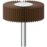 ナカニシ　フラップサンダー　（5本入）　粒度＃600　外径30mm　幅10mm