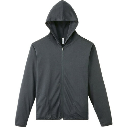 glimmer ドライジップパーカーー00338-AMZ-ダークグレー-S