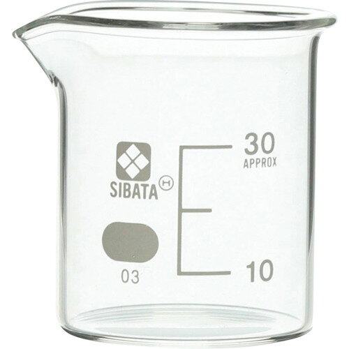 SIBATA　ビーカー　目安目盛付　30mL