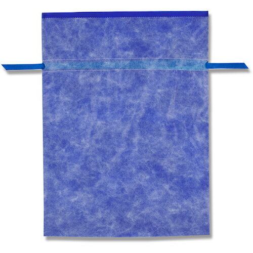 HEIKO　不織布製巾着袋　Fバッグ　Wシャンテタイプ　無地ネイビー　LL　5枚入り