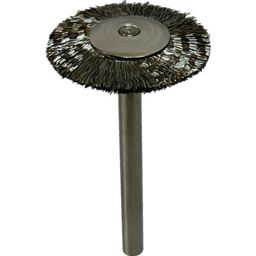 リューター　軸付ホイール型ブラシ軸径（mm）：3毛材：ステンレス線