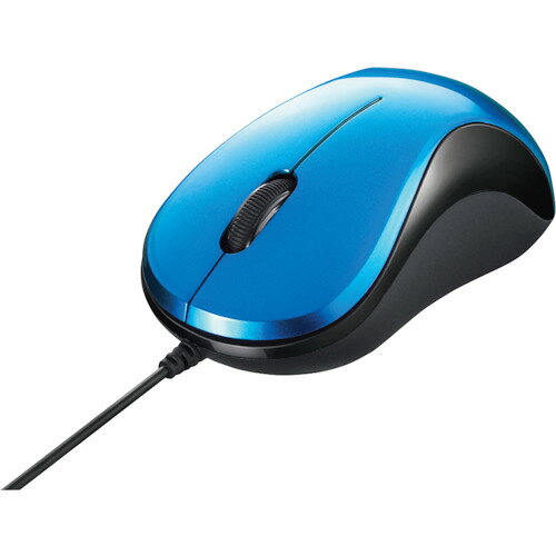 【特長】●クリック音が気にならない静音スイッチを採用 ●高感度BlueLED搭載 ●手の小さい方や女性でも使いやすいコンパクトサイズ ●RoHS基準値準拠 【仕様】●色：ブルー●縦(mm)：94●横(mm)：54●厚さ(mm)：36●ボタン数：3●インターフェース：USB●読取り方式：BlueLED●分解能：1000dpi●接続方式：USB有線【仕様2】●静音